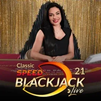 Classic Speed Blackjack 21 live dealer game by Evolution at Wino Casino