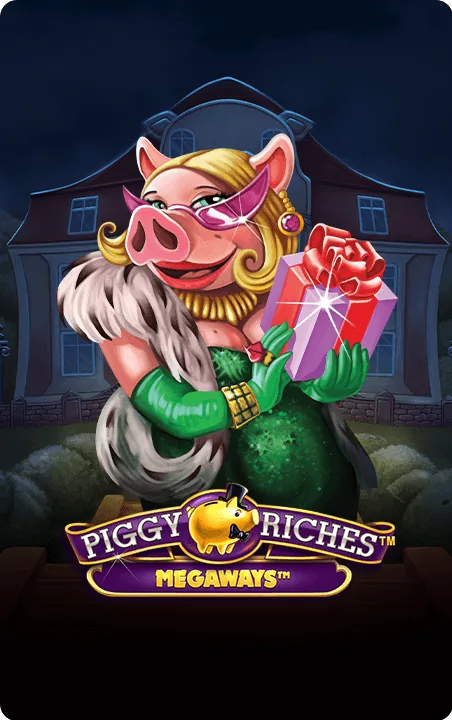 Piggy Riches Megaways slot game thumbnail at WINO Casino